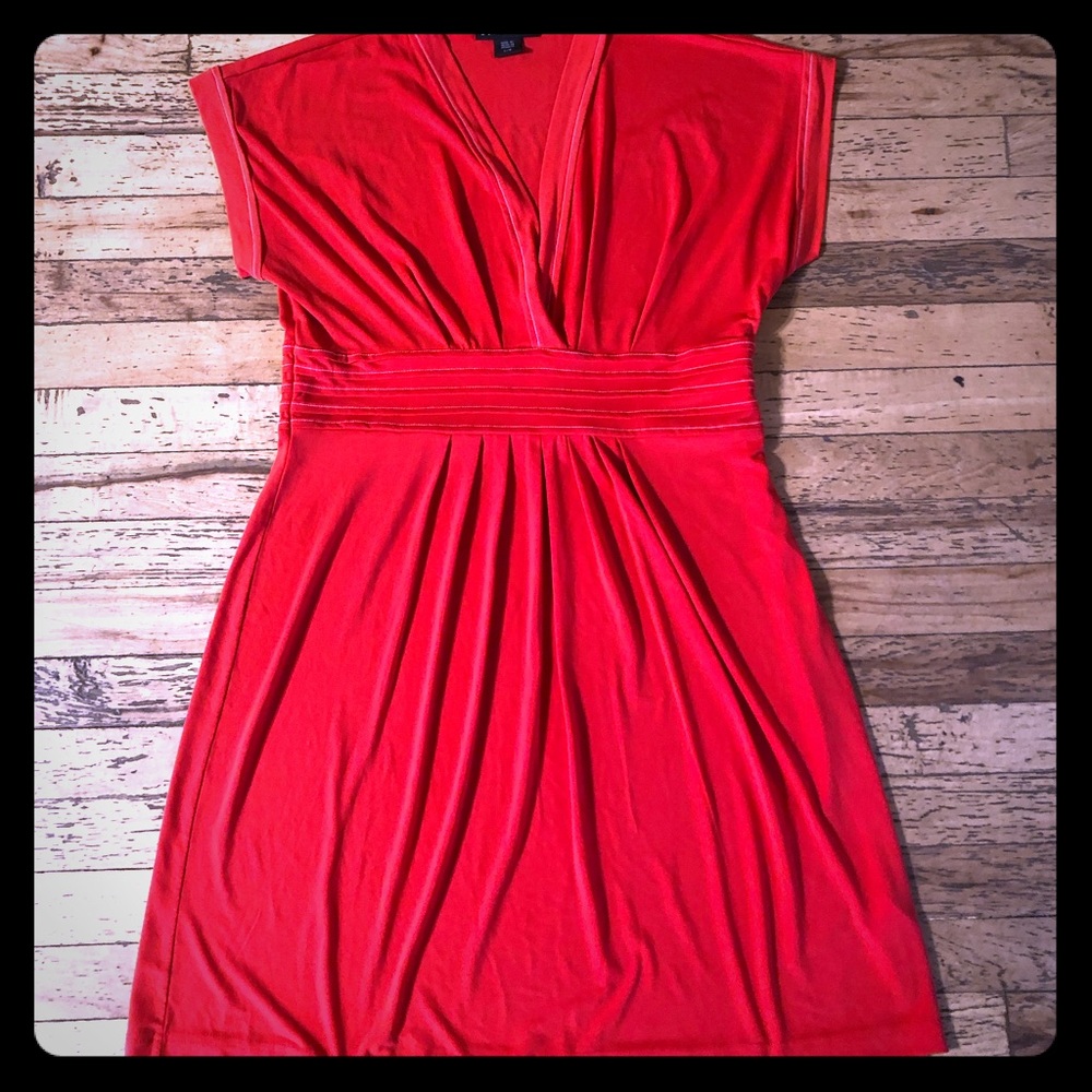 Red vintage dress.